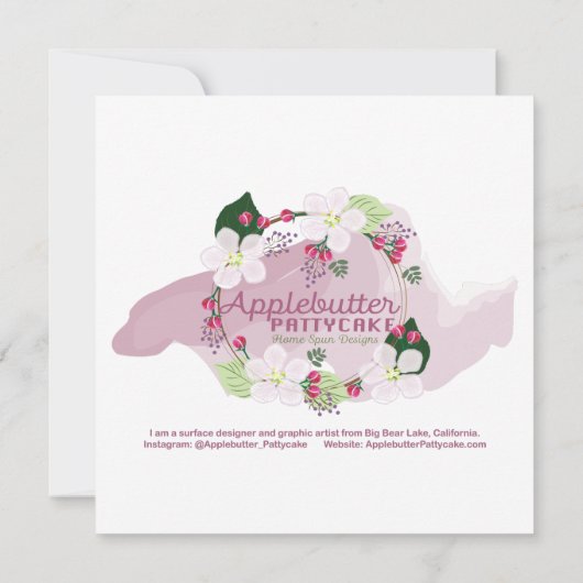 Altijd blij wenskaart (Achterkant)