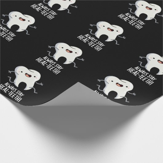 Altijd blijven Heal-tanden Grappige Tand Pun Donke Cadeaupapier (Hoek)