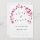 Altijd Cherry Blossom Arch Foto Weddenschap Kaart (Voorkant)