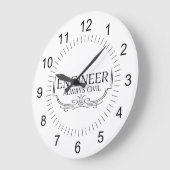 Altijd civiele ingenieur grote klok (Hoek)