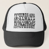 Altijd complexer trucker pet (Voorkant)