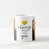 Altijd daar voor je 2 Foto BFF Bestie Gift Koffiemok (Center)