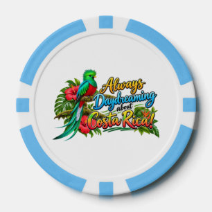 Altijd dagdromen over Costa Rica (AI) Poker Chips