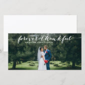 Altijd Dankbaar Handgeschreven Trouw Dank Je Wel I Bedankkaart (Voorkant / Achterkant)