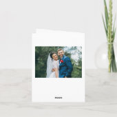 Altijd Dankbaar Handgeschreven Verticale Dankjewel Bedankkaart (Achterkant)