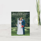 Altijd Dankbaar Handgeschreven Verticale Dankkaart Bedankkaart (Voorkant)