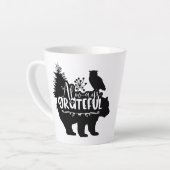 Altijd dankbaar latte mok (Linkerhoek)