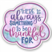 Altijd dankbaar Meisje Paarse Inspirivity Sticker (Voorkant)