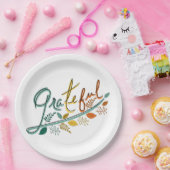 Altijd dankbaar papieren bordje (Feest)