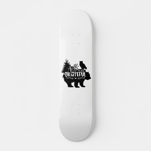Altijd dankbaar persoonlijk skateboard (Voorkant)