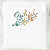 Altijd dankbaar rechthoekige sticker (Tas)