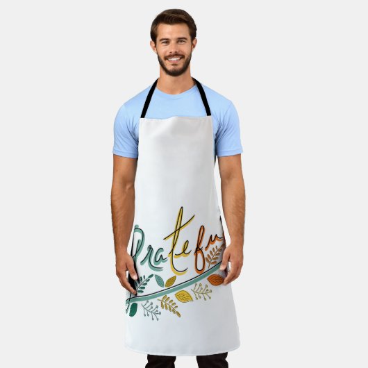 Altijd dankbaar schort (Gedragen)