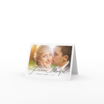 Altijd Dankbaar Script Foto Bruiloft Bedankje