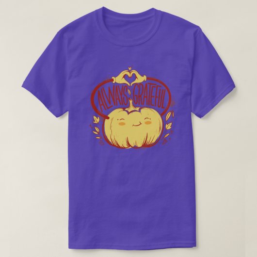 Altijd dankbaar t-shirt (Design voorkant)