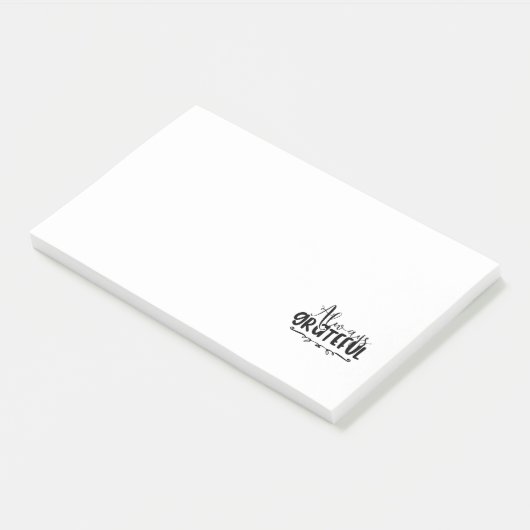 altijd dankbaar - typografie post-it® notes (Schuin)