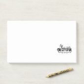 altijd dankbaar - typografie post-it® notes (Op bureau)