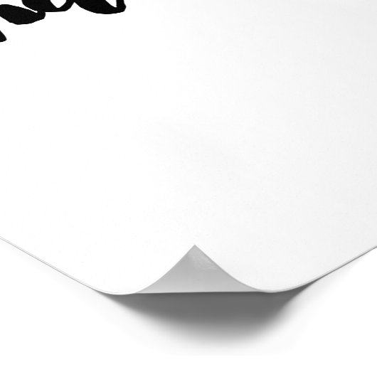 Altijd dankbaar - Typografie - Wit Poster (Hoek)