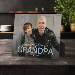 Altijd Dankbaar Voor Jou Opa Foto Aandenken Fotoplaat