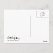 altijd dans in de regen briefkaart (Achterkant)