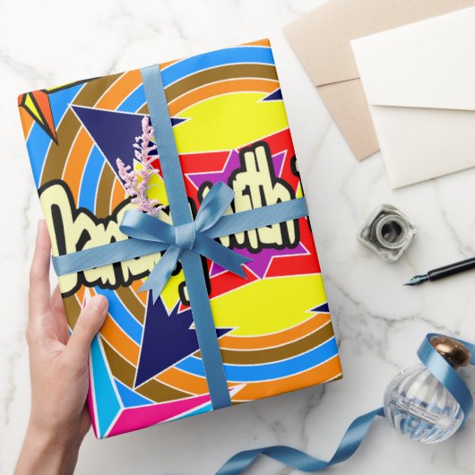 Altijd dansen met de Retro sterren Cadeaupapier (Geschenken)