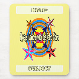 Altijd dansen met Retrosterren Muismat