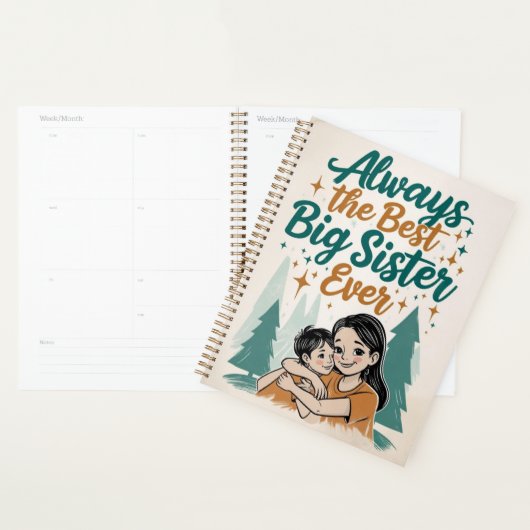 Altijd de beste grote zus ooit planner (Display)