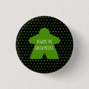 "Altijd de Groene Meeple" Aangepaste Button Sjablo