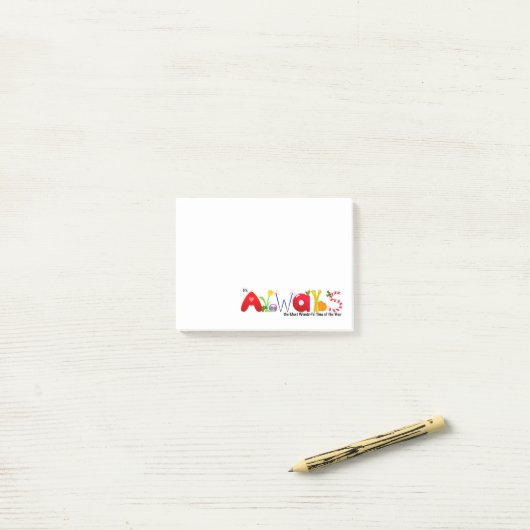 Altijd de mooiste tijd netelige notities post-it® notes (Op bureau)