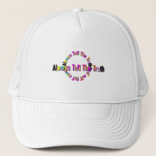 Altijd De Waarheid Vertel Heren Wit Trucker Pet