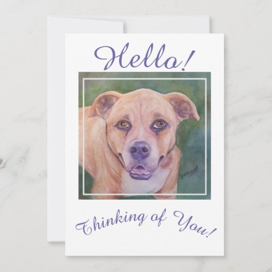 Altijd denken aan je gouden hond feestdagenkaart (Voorkant)