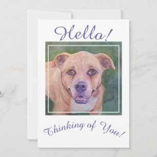 Altijd denken aan je gouden hond feestdagenkaart