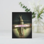 Altijd dol op Inspirerend konijnenkunst print desi Briefkaart (Staand voorkant)