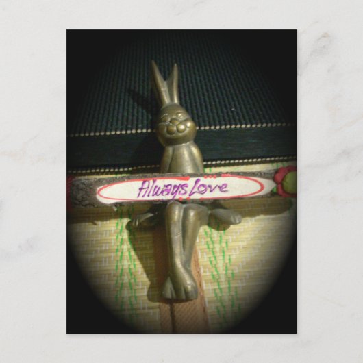 Altijd dol op Inspirerend konijnenkunst print desi Briefkaart (Voorkant)