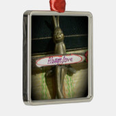 Altijd dol op Inspirerend konijnenkunst print desi Metalen Ornament (Rechts)