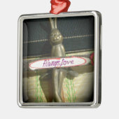 Altijd dol op Inspirerend konijnenkunst print desi Metalen Ornament (Links)