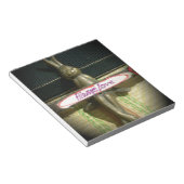 Altijd dol op Inspirerend konijnenkunst print desi Notitieblok (Schuin)