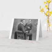 Altijd dol op onze speeltijd  Gay Lovers foto Kaart (Gele Bloem)