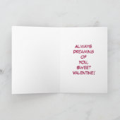 Altijd dromen van je, Valentijn! Kaart (Binnen)