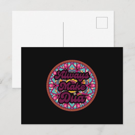 Altijd Dua islam moslim Allah Quran Mosque Gi make Briefkaart (Voorkant / Achterkant)