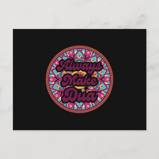 Altijd Dua islam moslim Allah Quran Mosque Gi make Briefkaart (Voorkant)