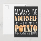 Altijd een aardappel - Aardappelteelt Plant Briefkaart (Voorkant / Achterkant)