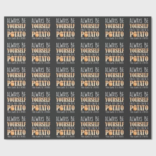 Altijd een aardappel - Aardappelteelt Plant Cadeaupapier (Vlak)