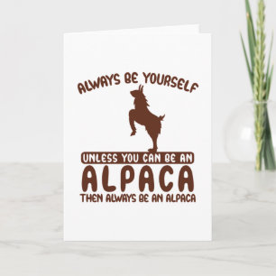 Altijd een Alpaca zijn Kaart