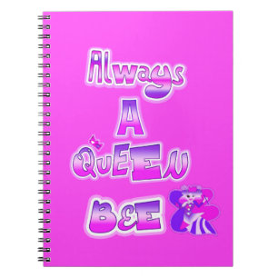 Altijd een bijenkoningin heet roze notitieboek