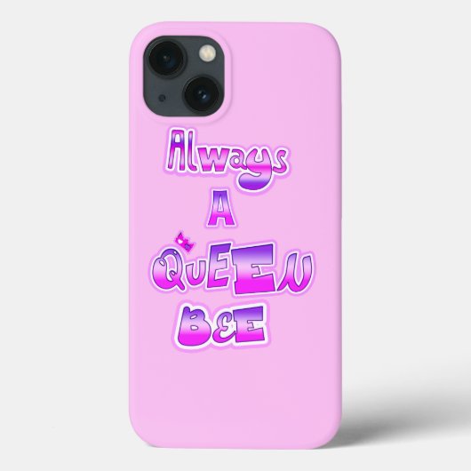 Altijd een bijenkoningin lichtroze Case-Mate iPhone case (Achterkant)