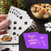 Altijd een bijenkoningin paarse pokerkaarten (Insitu)