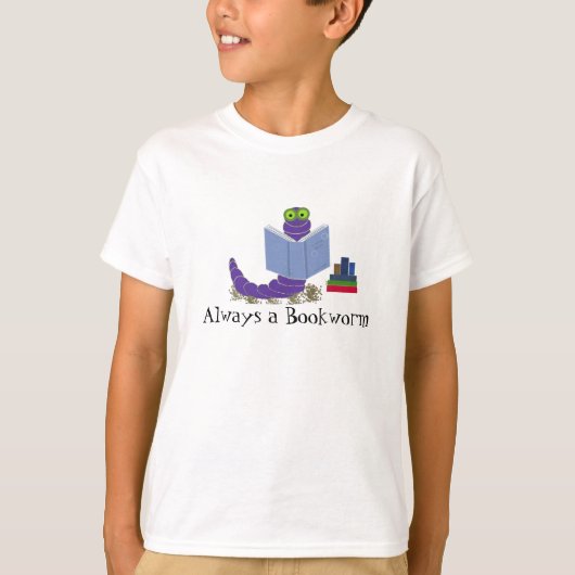 Altijd een Boekenwurm T-shirt (Voorkant)