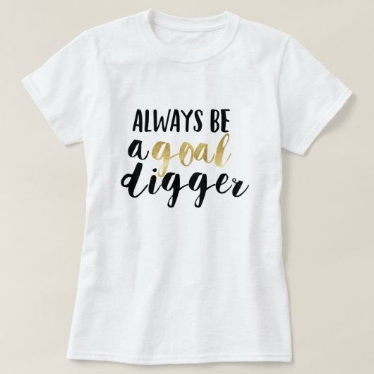 Altijd een doel dikker zijn t-shirt (Design voorkant)