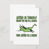 Altijd een draak zijn bedankkaart (Voorkant / Achterkant)