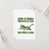 Altijd een draak zijn kaart (Voorkant / Achterkant in situ)